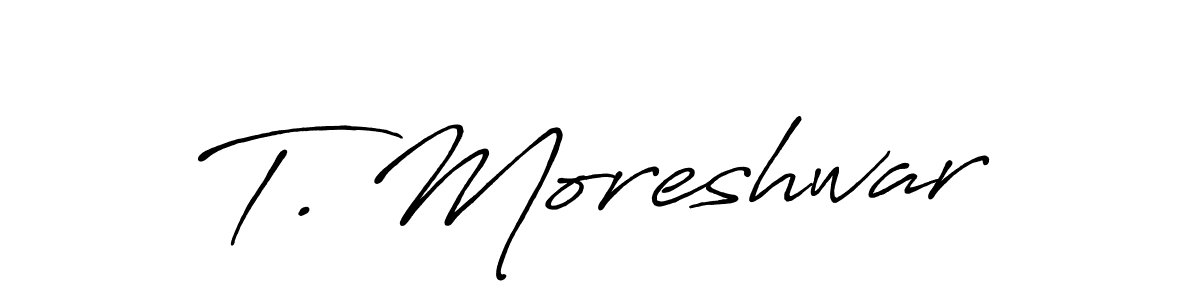 How to make T. Moreshwar signature? Antro_Vectra_Bolder is a professional autograph style. Create handwritten signature for T. Moreshwar name. T. Moreshwar signature style 7 images and pictures png
