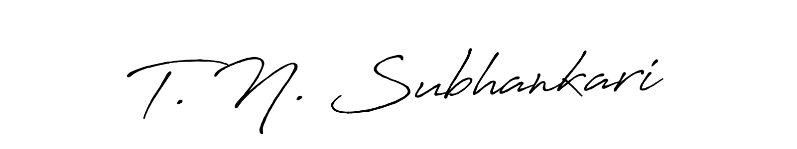 Design your own signature with our free online signature maker. With this signature software, you can create a handwritten (Antro_Vectra_Bolder) signature for name T. N. Subhankari. T. N. Subhankari signature style 7 images and pictures png
