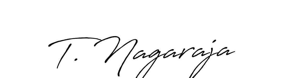 How to make T. Nagaraja signature? Antro_Vectra_Bolder is a professional autograph style. Create handwritten signature for T. Nagaraja name. T. Nagaraja signature style 7 images and pictures png