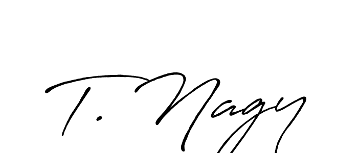 How to make T. Nagy signature? Antro_Vectra_Bolder is a professional autograph style. Create handwritten signature for T. Nagy name. T. Nagy signature style 7 images and pictures png