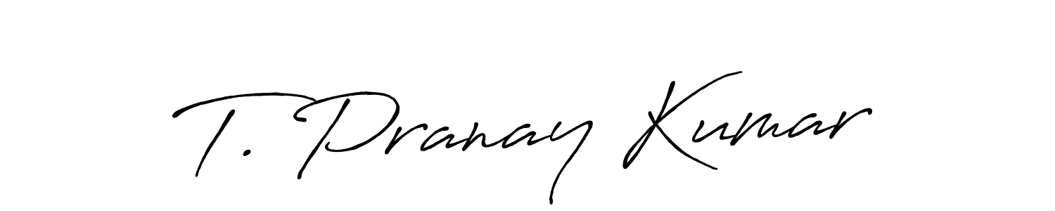 Make a short T. Pranay Kumar signature style. Manage your documents anywhere anytime using Antro_Vectra_Bolder. Create and add eSignatures, submit forms, share and send files easily. T. Pranay Kumar signature style 7 images and pictures png