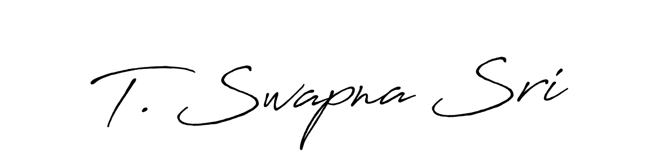 How to Draw T. Swapna Sri signature style? Antro_Vectra_Bolder is a latest design signature styles for name T. Swapna Sri. T. Swapna Sri signature style 7 images and pictures png