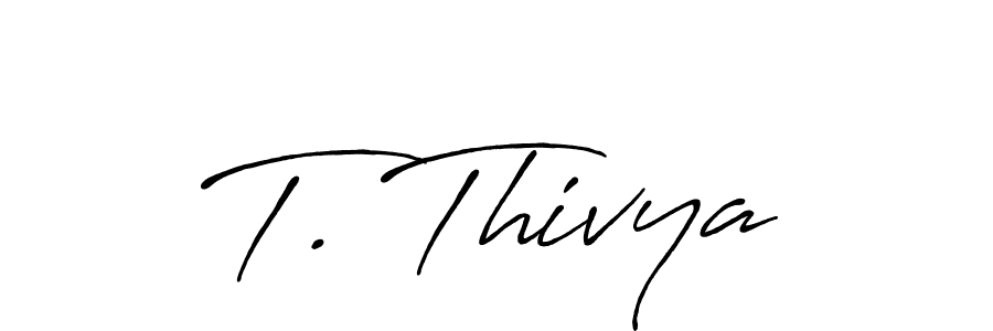 Make a beautiful signature design for name T. Thivya. Use this online signature maker to create a handwritten signature for free. T. Thivya signature style 7 images and pictures png