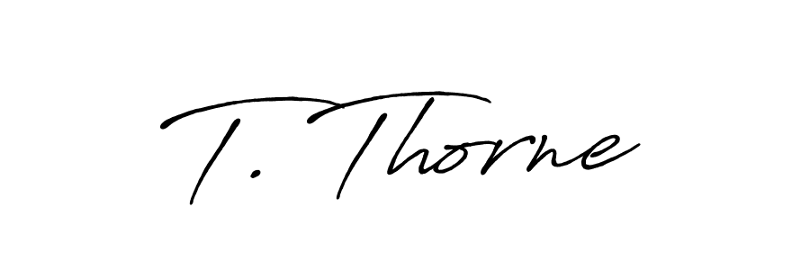 The best way (Antro_Vectra_Bolder) to make a short signature is to pick only two or three words in your name. The name T. Thorne include a total of six letters. For converting this name. T. Thorne signature style 7 images and pictures png