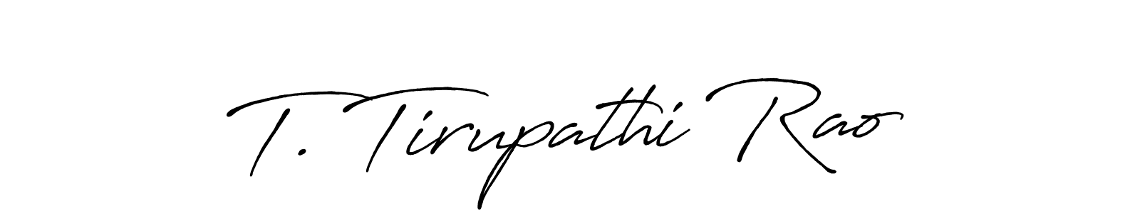 You can use this online signature creator to create a handwritten signature for the name T. Tirupathi Rao. This is the best online autograph maker. T. Tirupathi Rao signature style 7 images and pictures png