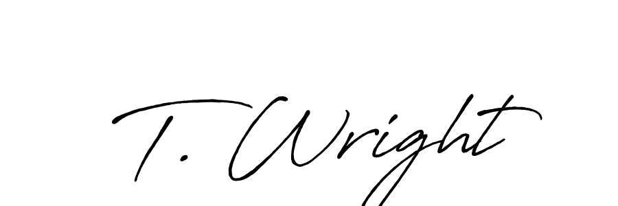 Also we have T. Wright name is the best signature style. Create professional handwritten signature collection using Antro_Vectra_Bolder autograph style. T. Wright signature style 7 images and pictures png