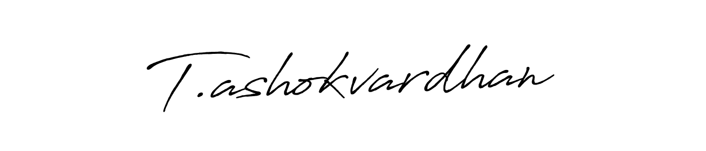 This is the best signature style for the T.ashokvardhan name. Also you like these signature font (Antro_Vectra_Bolder). Mix name signature. T.ashokvardhan signature style 7 images and pictures png