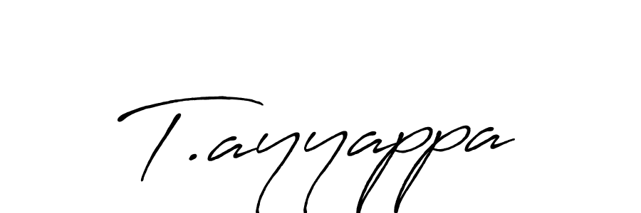 You should practise on your own different ways (Antro_Vectra_Bolder) to write your name (T.ayyappa) in signature. don't let someone else do it for you. T.ayyappa signature style 7 images and pictures png