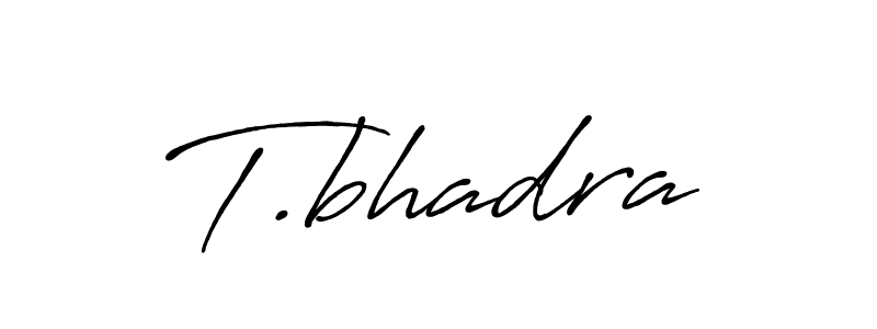 The best way (Antro_Vectra_Bolder) to make a short signature is to pick only two or three words in your name. The name T.bhadra include a total of six letters. For converting this name. T.bhadra signature style 7 images and pictures png