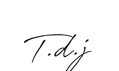 Use a signature maker to create a handwritten signature online. With this signature software, you can design (Antro_Vectra_Bolder) your own signature for name T.d.j. T.d.j signature style 7 images and pictures png