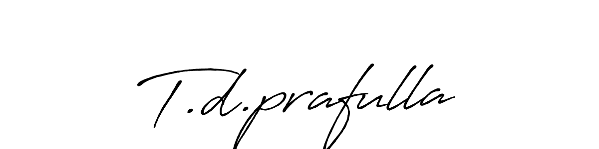 How to Draw T.d.prafulla signature style? Antro_Vectra_Bolder is a latest design signature styles for name T.d.prafulla. T.d.prafulla signature style 7 images and pictures png