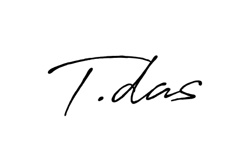 Create a beautiful signature design for name T.das. With this signature (Antro_Vectra_Bolder) fonts, you can make a handwritten signature for free. T.das signature style 7 images and pictures png