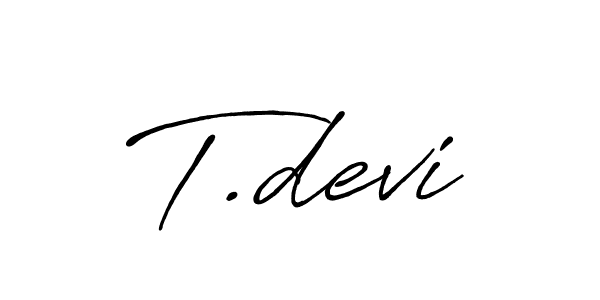 Make a beautiful signature design for name T.devi. Use this online signature maker to create a handwritten signature for free. T.devi signature style 7 images and pictures png