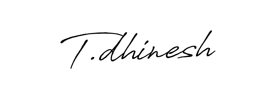 This is the best signature style for the T.dhinesh name. Also you like these signature font (Antro_Vectra_Bolder). Mix name signature. T.dhinesh signature style 7 images and pictures png
