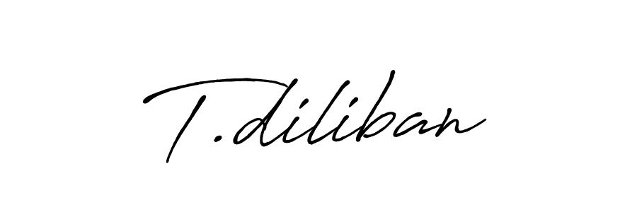 Similarly Antro_Vectra_Bolder is the best handwritten signature design. Signature creator online .You can use it as an online autograph creator for name T.diliban. T.diliban signature style 7 images and pictures png