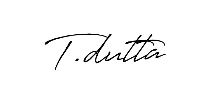 See photos of T.dutta official signature by Spectra . Check more albums & portfolios. Read reviews & check more about Antro_Vectra_Bolder font. T.dutta signature style 7 images and pictures png