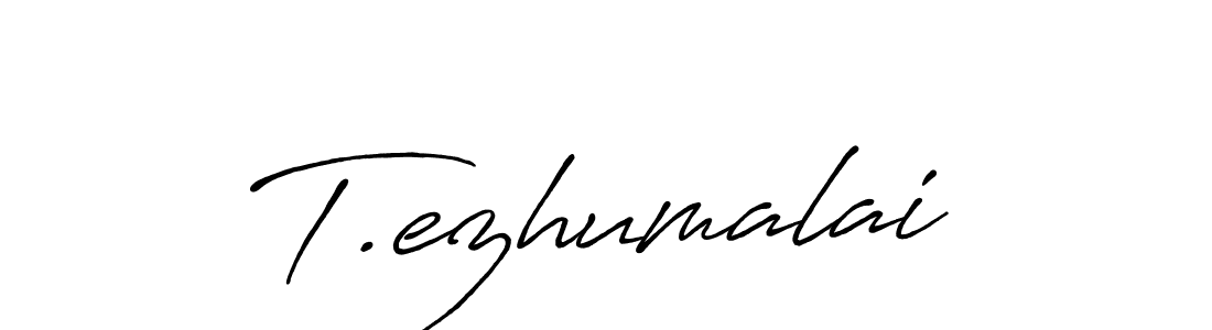 Make a beautiful signature design for name T.ezhumalai. Use this online signature maker to create a handwritten signature for free. T.ezhumalai signature style 7 images and pictures png