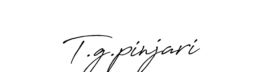 How to make T.g.pinjari signature? Antro_Vectra_Bolder is a professional autograph style. Create handwritten signature for T.g.pinjari name. T.g.pinjari signature style 7 images and pictures png