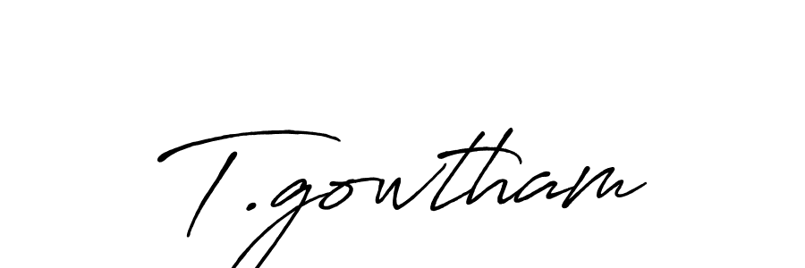 This is the best signature style for the T.gowtham name. Also you like these signature font (Antro_Vectra_Bolder). Mix name signature. T.gowtham signature style 7 images and pictures png