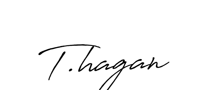 Create a beautiful signature design for name T.hagan. With this signature (Antro_Vectra_Bolder) fonts, you can make a handwritten signature for free. T.hagan signature style 7 images and pictures png