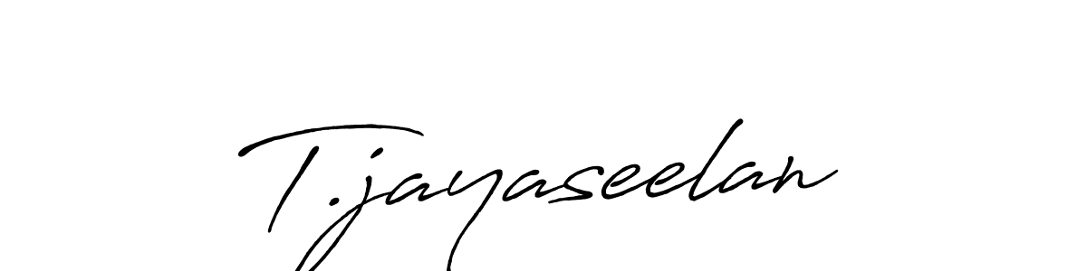 Use a signature maker to create a handwritten signature online. With this signature software, you can design (Antro_Vectra_Bolder) your own signature for name T.jayaseelan. T.jayaseelan signature style 7 images and pictures png