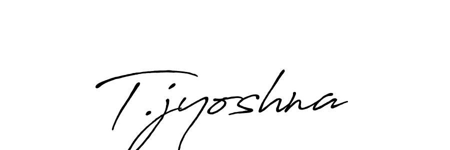 T.jyoshna stylish signature style. Best Handwritten Sign (Antro_Vectra_Bolder) for my name. Handwritten Signature Collection Ideas for my name T.jyoshna. T.jyoshna signature style 7 images and pictures png