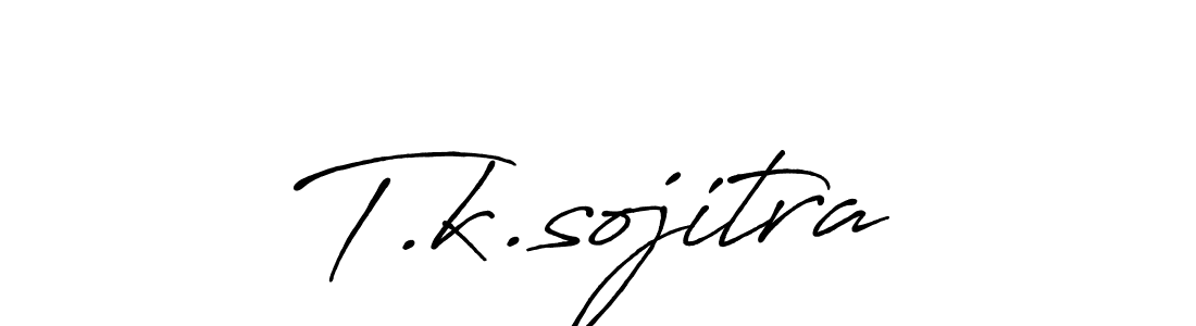 T.k.sojitra stylish signature style. Best Handwritten Sign (Antro_Vectra_Bolder) for my name. Handwritten Signature Collection Ideas for my name T.k.sojitra. T.k.sojitra signature style 7 images and pictures png