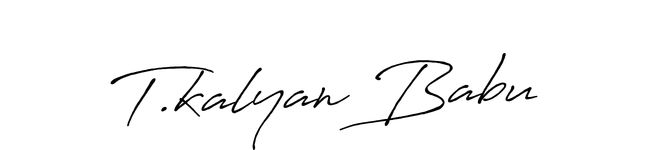 Check out images of Autograph of T.kalyan Babu name. Actor T.kalyan Babu Signature Style. Antro_Vectra_Bolder is a professional sign style online. T.kalyan Babu signature style 7 images and pictures png