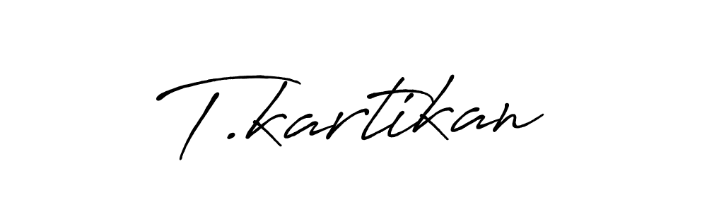 How to make T.kartikan name signature. Use Antro_Vectra_Bolder style for creating short signs online. This is the latest handwritten sign. T.kartikan signature style 7 images and pictures png
