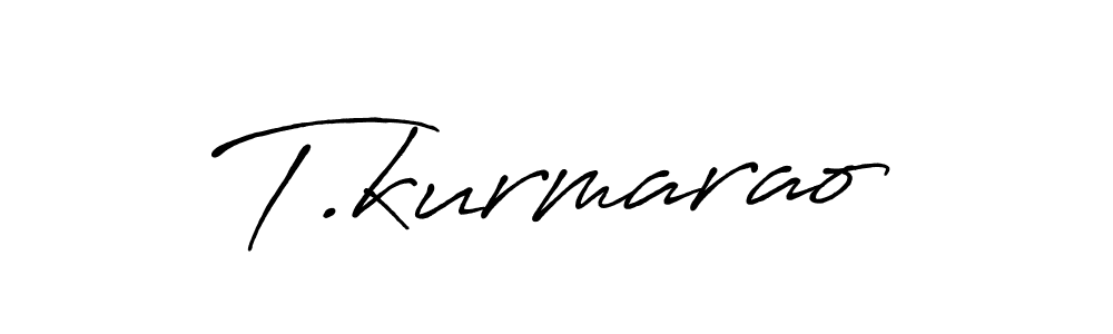 Use a signature maker to create a handwritten signature online. With this signature software, you can design (Antro_Vectra_Bolder) your own signature for name T.kurmarao. T.kurmarao signature style 7 images and pictures png