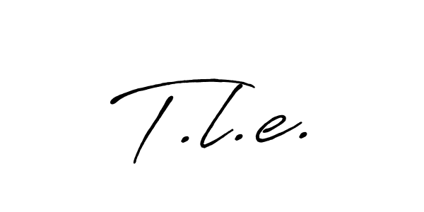 How to Draw T.l.e. signature style? Antro_Vectra_Bolder is a latest design signature styles for name T.l.e.. T.l.e. signature style 7 images and pictures png