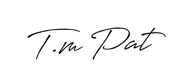Also You can easily find your signature by using the search form. We will create T.m Pat name handwritten signature images for you free of cost using Antro_Vectra_Bolder sign style. T.m Pat signature style 7 images and pictures png