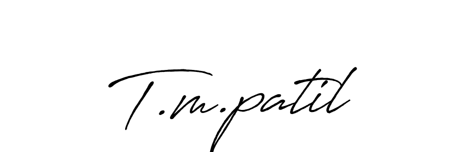 You should practise on your own different ways (Antro_Vectra_Bolder) to write your name (T.m.patil) in signature. don't let someone else do it for you. T.m.patil signature style 7 images and pictures png