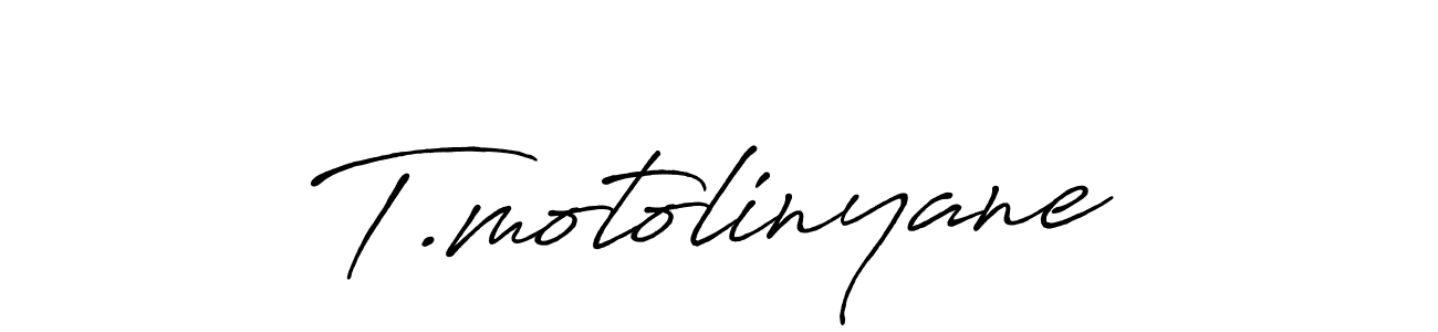 Design your own signature with our free online signature maker. With this signature software, you can create a handwritten (Antro_Vectra_Bolder) signature for name T.motolinyane. T.motolinyane signature style 7 images and pictures png