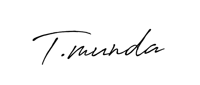 Make a beautiful signature design for name T.munda. Use this online signature maker to create a handwritten signature for free. T.munda signature style 7 images and pictures png