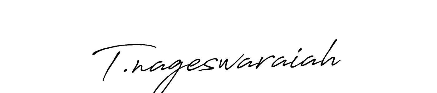 Also we have T.nageswaraiah name is the best signature style. Create professional handwritten signature collection using Antro_Vectra_Bolder autograph style. T.nageswaraiah signature style 7 images and pictures png