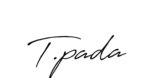 Similarly Antro_Vectra_Bolder is the best handwritten signature design. Signature creator online .You can use it as an online autograph creator for name T.pada. T.pada signature style 7 images and pictures png