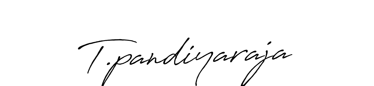 Make a beautiful signature design for name T.pandiyaraja. With this signature (Antro_Vectra_Bolder) style, you can create a handwritten signature for free. T.pandiyaraja signature style 7 images and pictures png