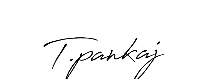 How to make T.pankaj signature? Antro_Vectra_Bolder is a professional autograph style. Create handwritten signature for T.pankaj name. T.pankaj signature style 7 images and pictures png