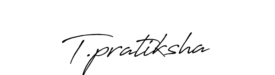 It looks lik you need a new signature style for name T.pratiksha. Design unique handwritten (Antro_Vectra_Bolder) signature with our free signature maker in just a few clicks. T.pratiksha signature style 7 images and pictures png