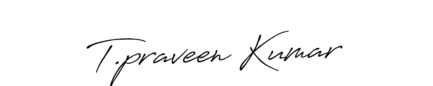 Make a beautiful signature design for name T.praveen Kumar. Use this online signature maker to create a handwritten signature for free. T.praveen Kumar signature style 7 images and pictures png
