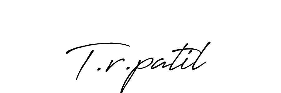 if you are searching for the best signature style for your name T.r.patil. so please give up your signature search. here we have designed multiple signature styles  using Antro_Vectra_Bolder. T.r.patil signature style 7 images and pictures png