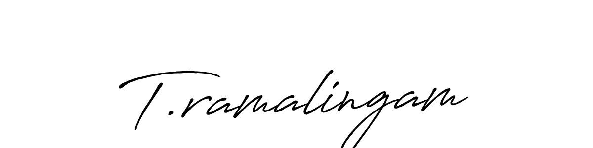 Also You can easily find your signature by using the search form. We will create T.ramalingam name handwritten signature images for you free of cost using Antro_Vectra_Bolder sign style. T.ramalingam signature style 7 images and pictures png