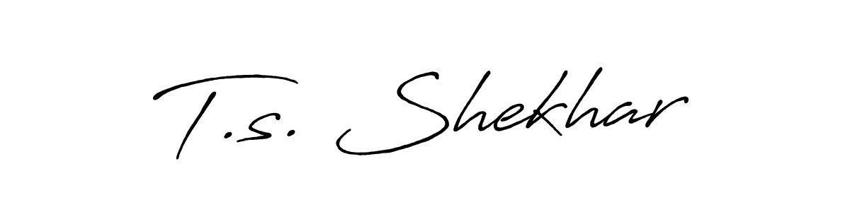 Also we have T.s. Shekhar name is the best signature style. Create professional handwritten signature collection using Antro_Vectra_Bolder autograph style. T.s. Shekhar signature style 7 images and pictures png