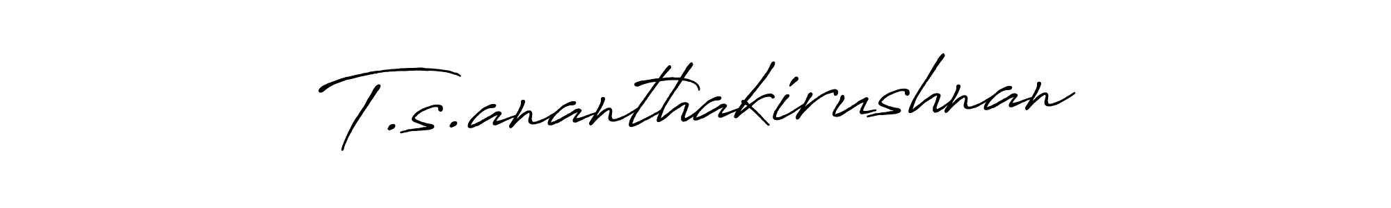 Also we have T.s.ananthakirushnan name is the best signature style. Create professional handwritten signature collection using Antro_Vectra_Bolder autograph style. T.s.ananthakirushnan signature style 7 images and pictures png