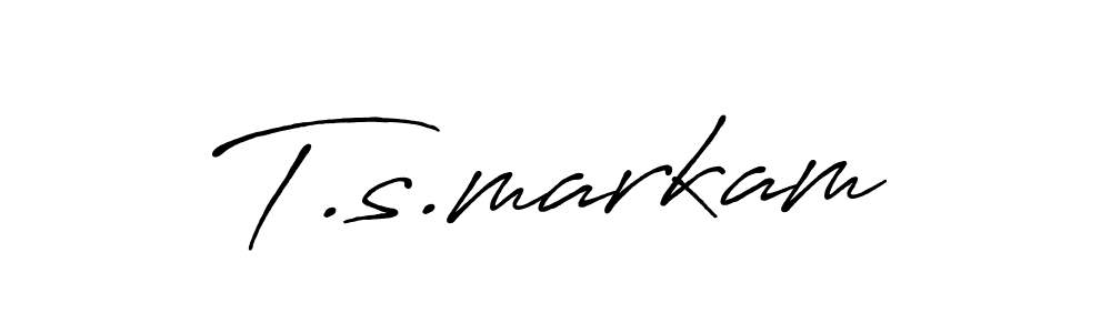 It looks lik you need a new signature style for name T.s.markam. Design unique handwritten (Antro_Vectra_Bolder) signature with our free signature maker in just a few clicks. T.s.markam signature style 7 images and pictures png