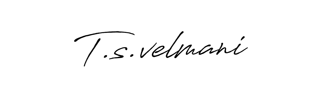 Best and Professional Signature Style for T.s.velmani. Antro_Vectra_Bolder Best Signature Style Collection. T.s.velmani signature style 7 images and pictures png