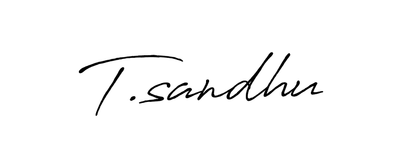 Design your own signature with our free online signature maker. With this signature software, you can create a handwritten (Antro_Vectra_Bolder) signature for name T.sandhu. T.sandhu signature style 7 images and pictures png