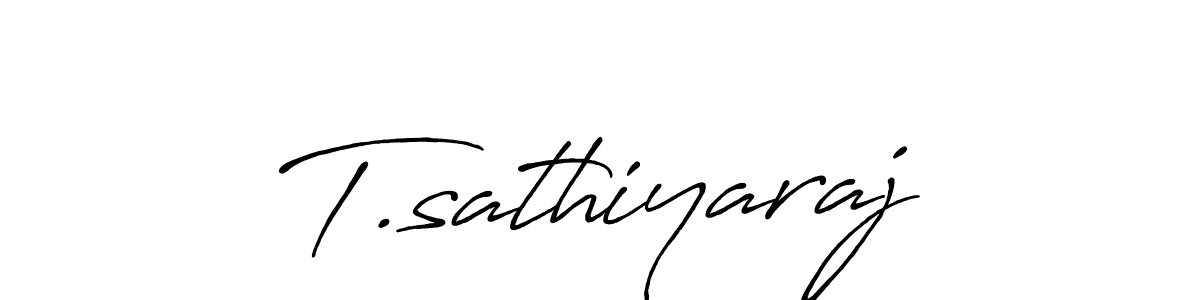 You should practise on your own different ways (Antro_Vectra_Bolder) to write your name (T.sathiyaraj) in signature. don't let someone else do it for you. T.sathiyaraj signature style 7 images and pictures png