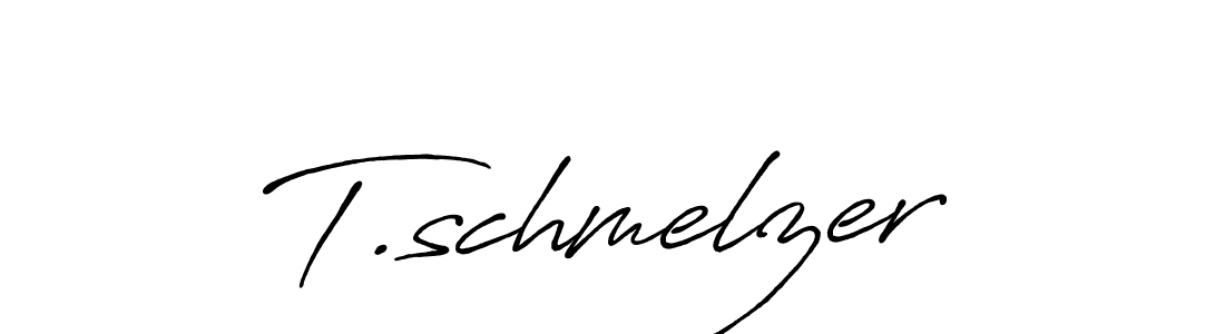 Make a beautiful signature design for name T.schmelzer. With this signature (Antro_Vectra_Bolder) style, you can create a handwritten signature for free. T.schmelzer signature style 7 images and pictures png